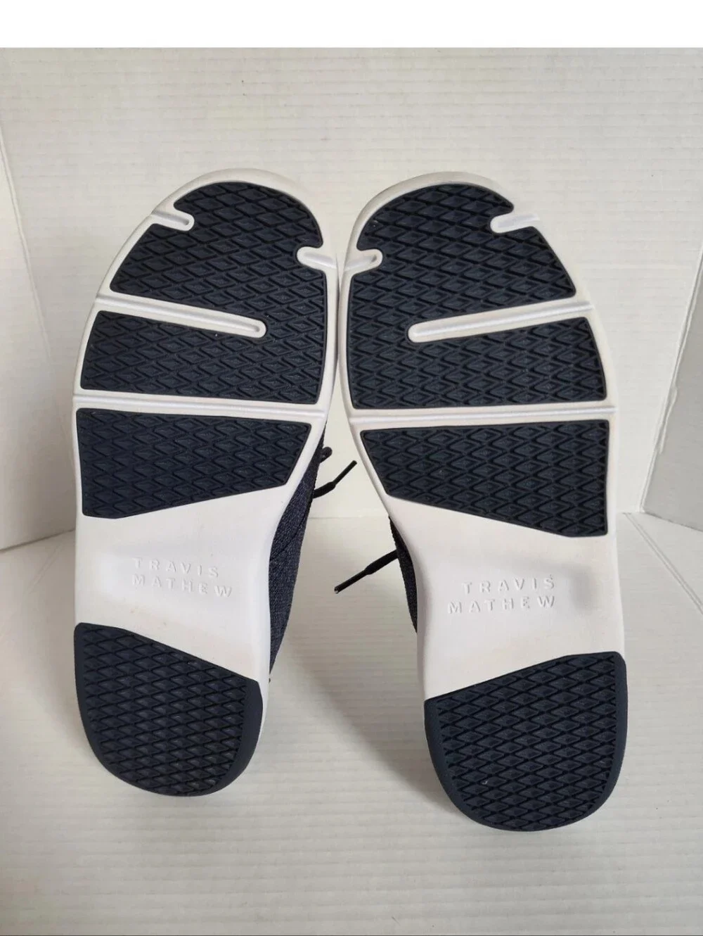 Travis Mathew The Daily II Knit Shoe Mens Size 9.5 Blue #1MAA221 Lace up Sneaker
